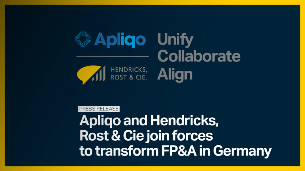 HRCIE and Apliqo join forces to transform FP&A in Germany